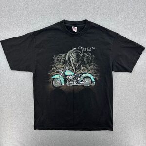 Vintage 2000 Sturgis 60th Rally Motorcycle Stampede T Shirt Size XL Biker Rider